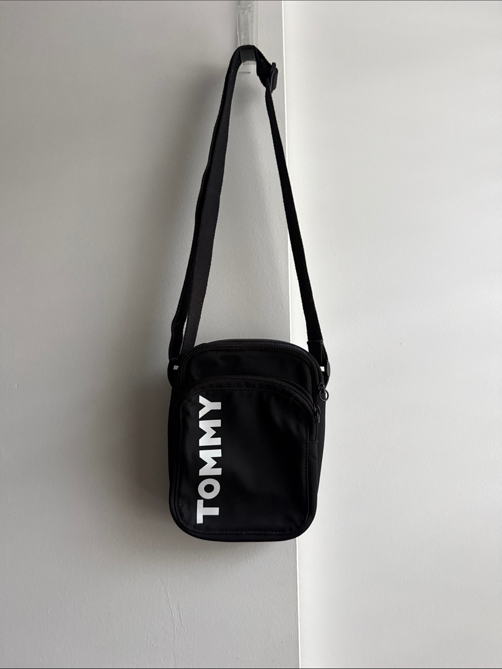 Black Crossbody Bag for Men - Compact Everyday Carry